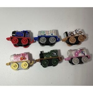 Thomas & Friends Mini Train Cars Lot of 6 Plastic Toy Engines